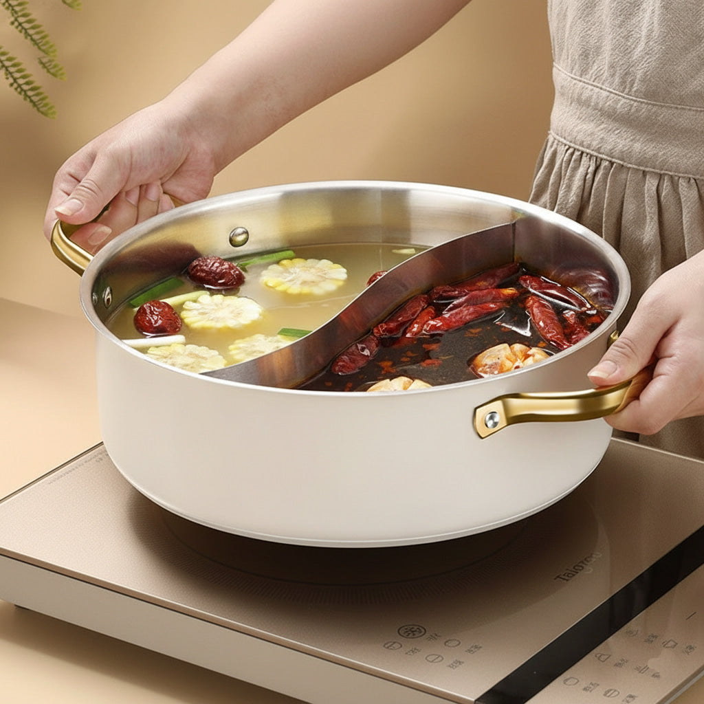 Duck Dual Stainless Steel Glass Lid Pot