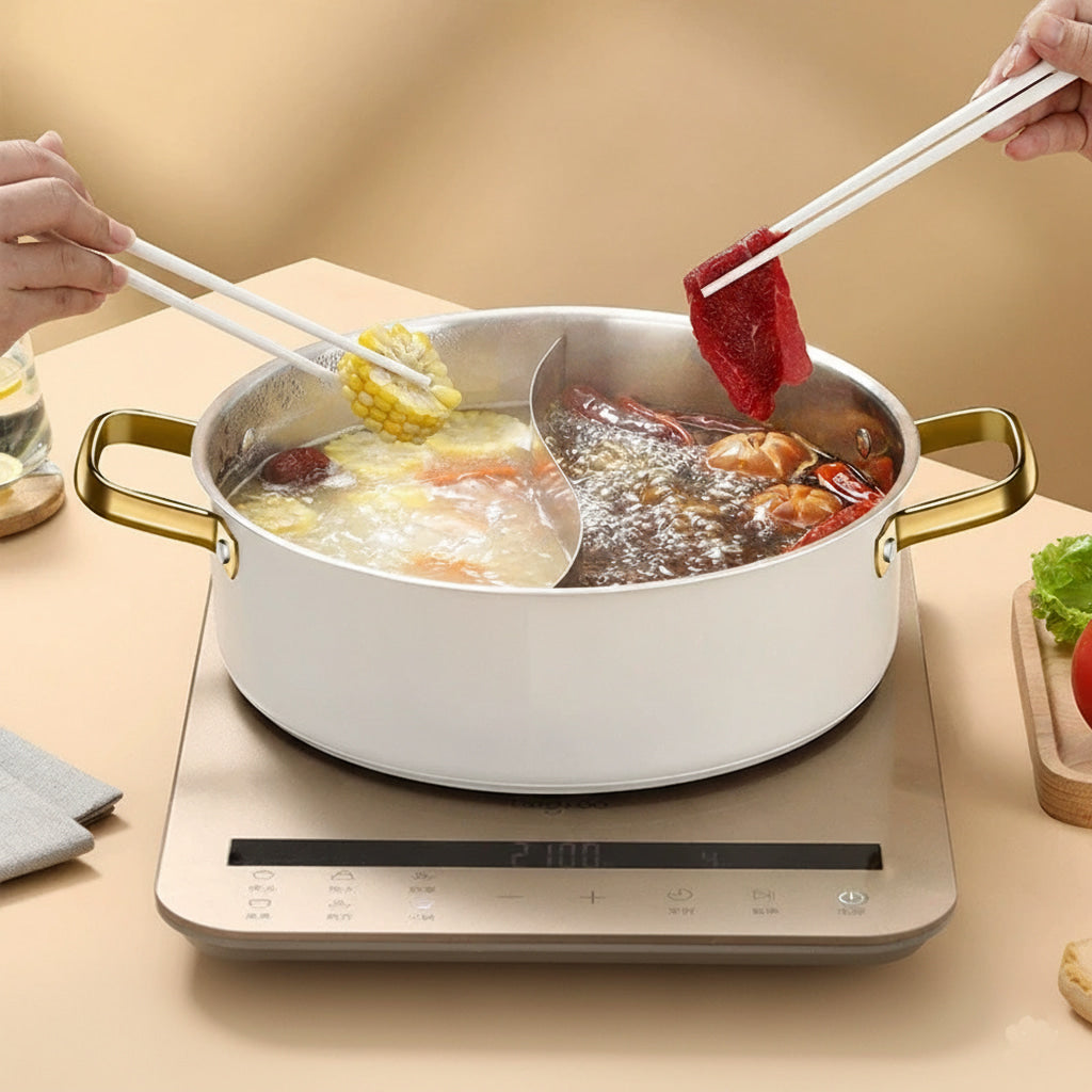 Duck Dual Stainless Steel Glass Lid Pot