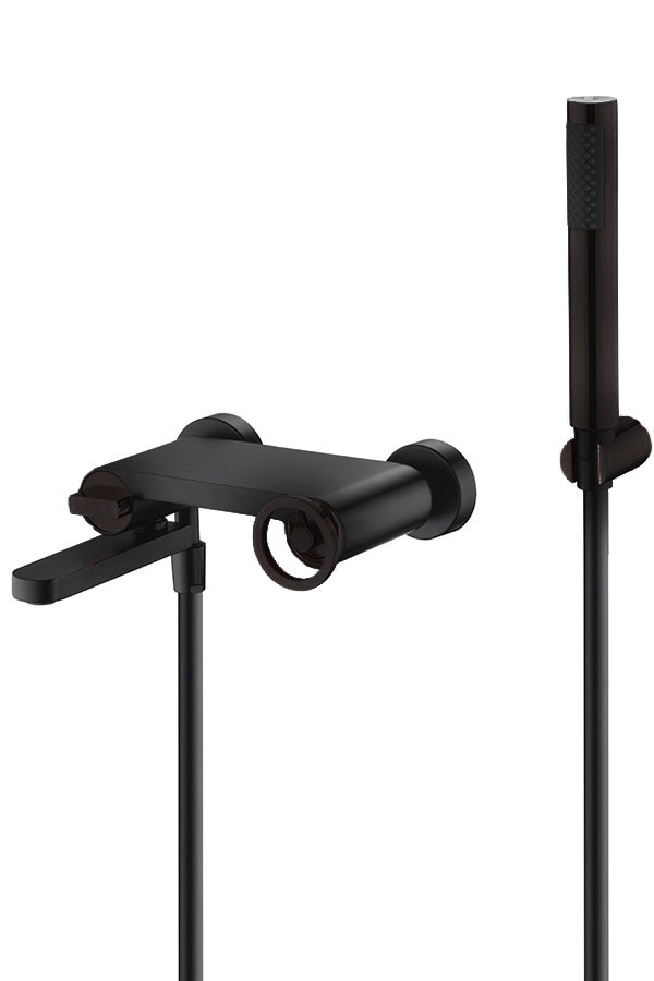 Kit Bath / Shower Single-Handle Olimpo Matte Black | IMEX