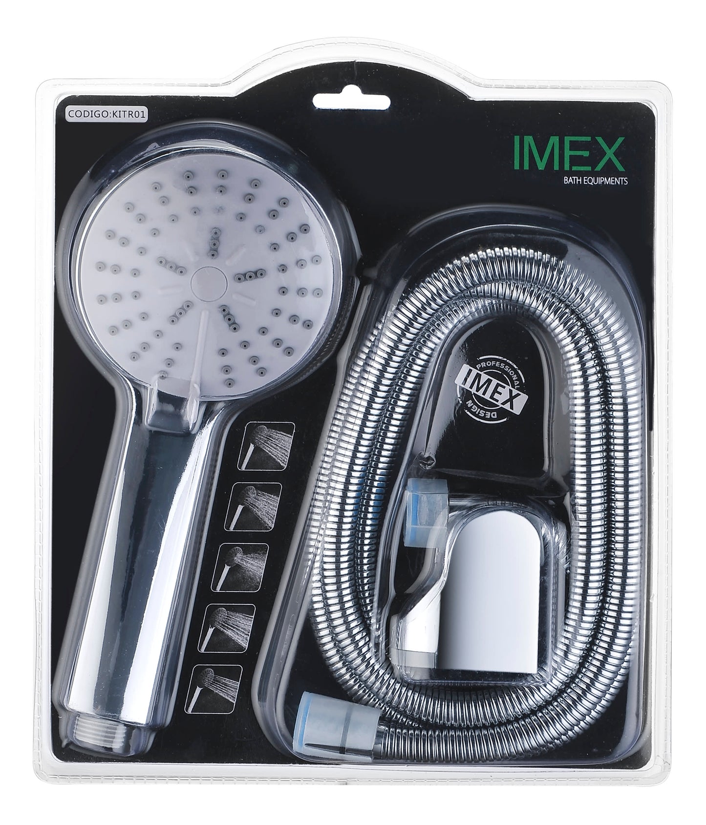 Set Shower Hose+Shower Handle+Soporte | IMEX