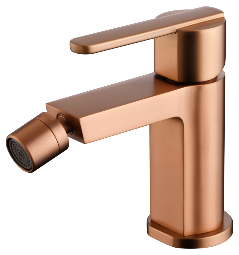 Monomando Bidé Roma Oro Rosa Cepillado