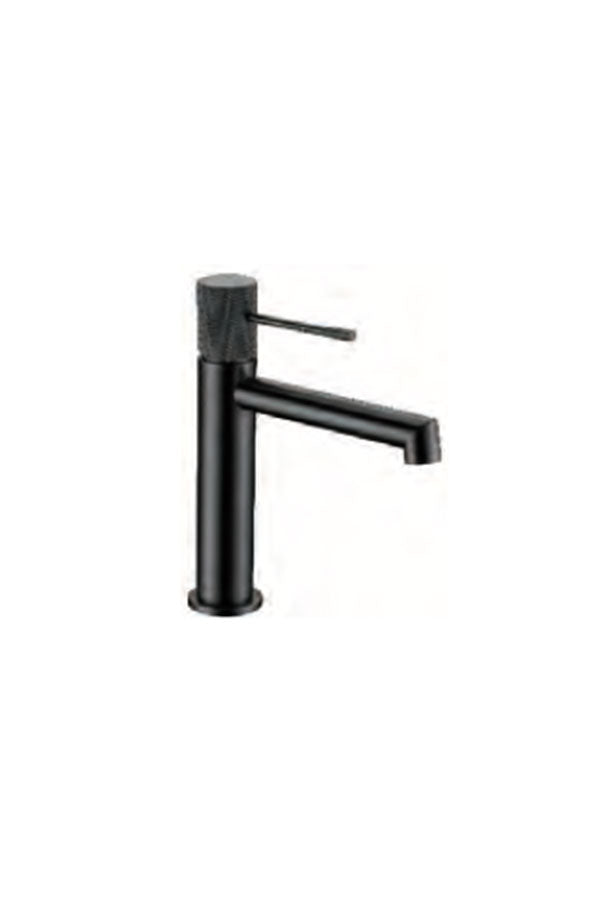 Black Gum Metal Single-Lever Basin Faucet Modern Design, view 2
