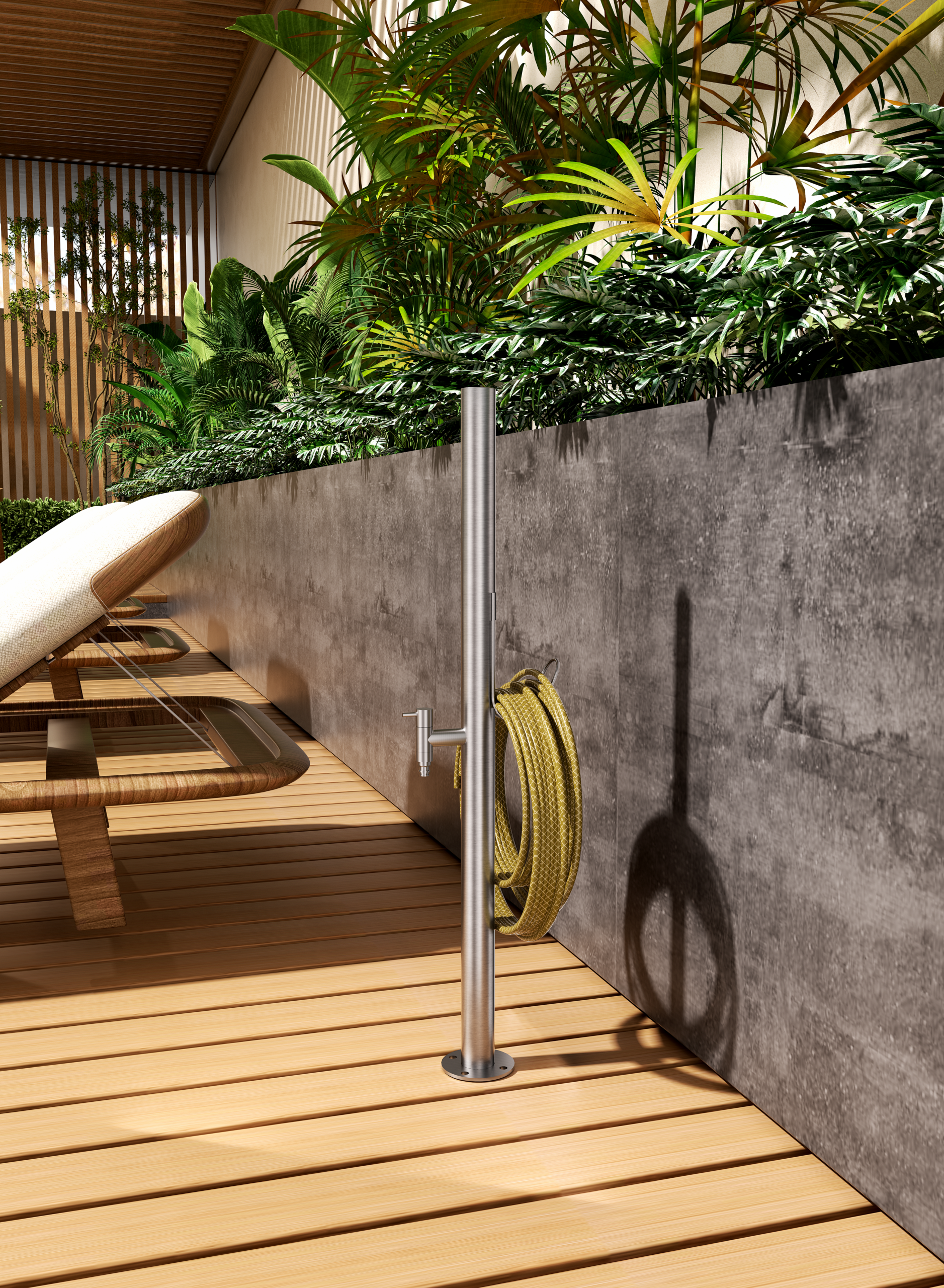 Denali Matte Black Garden Standpipe Tap in 316 Stainless Steel PJD001/ANG, view 2