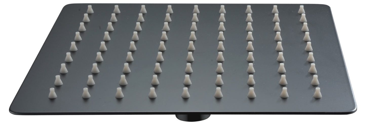 Shower Head Square 20X20 Matte Black | IMEX