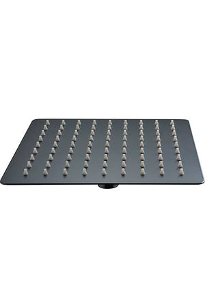 Square Matte Black Shower Head 30x30cm Modern Design, view 2