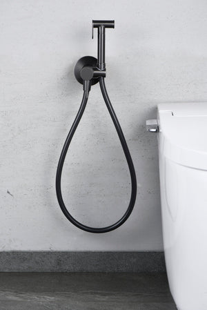 Black Gun Metal Built-in Bidet Faucet Modern Design, view 2