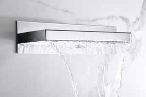 Chrome Waterfall Shower Head Sprinkler Modern Design, view 3