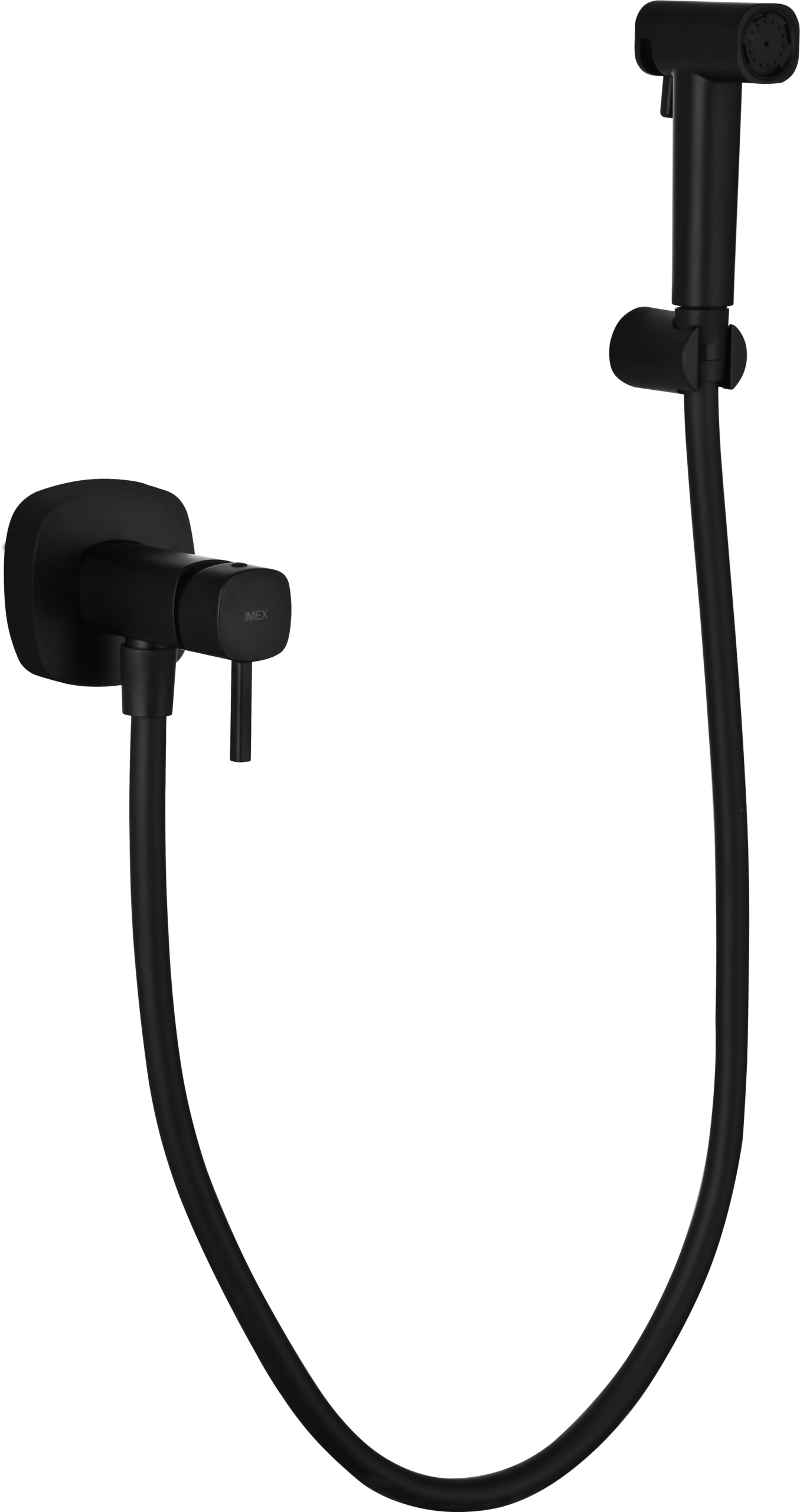Toscana Matte Black Concealed Bidet Mixer, view 2