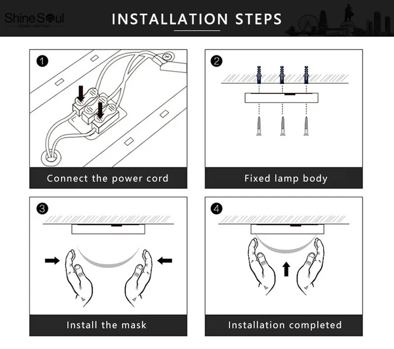 Modern Minimalist LED Flush Mount Ceiling Lamp
