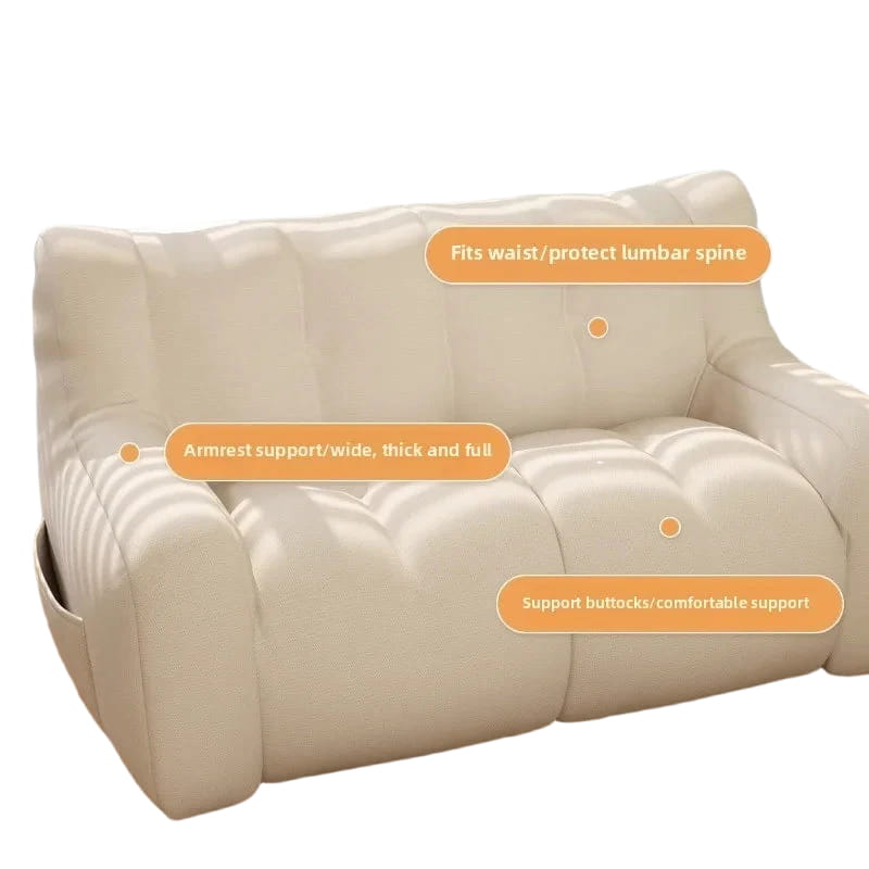 Modular Double Bean Bag Sectional Sofa
