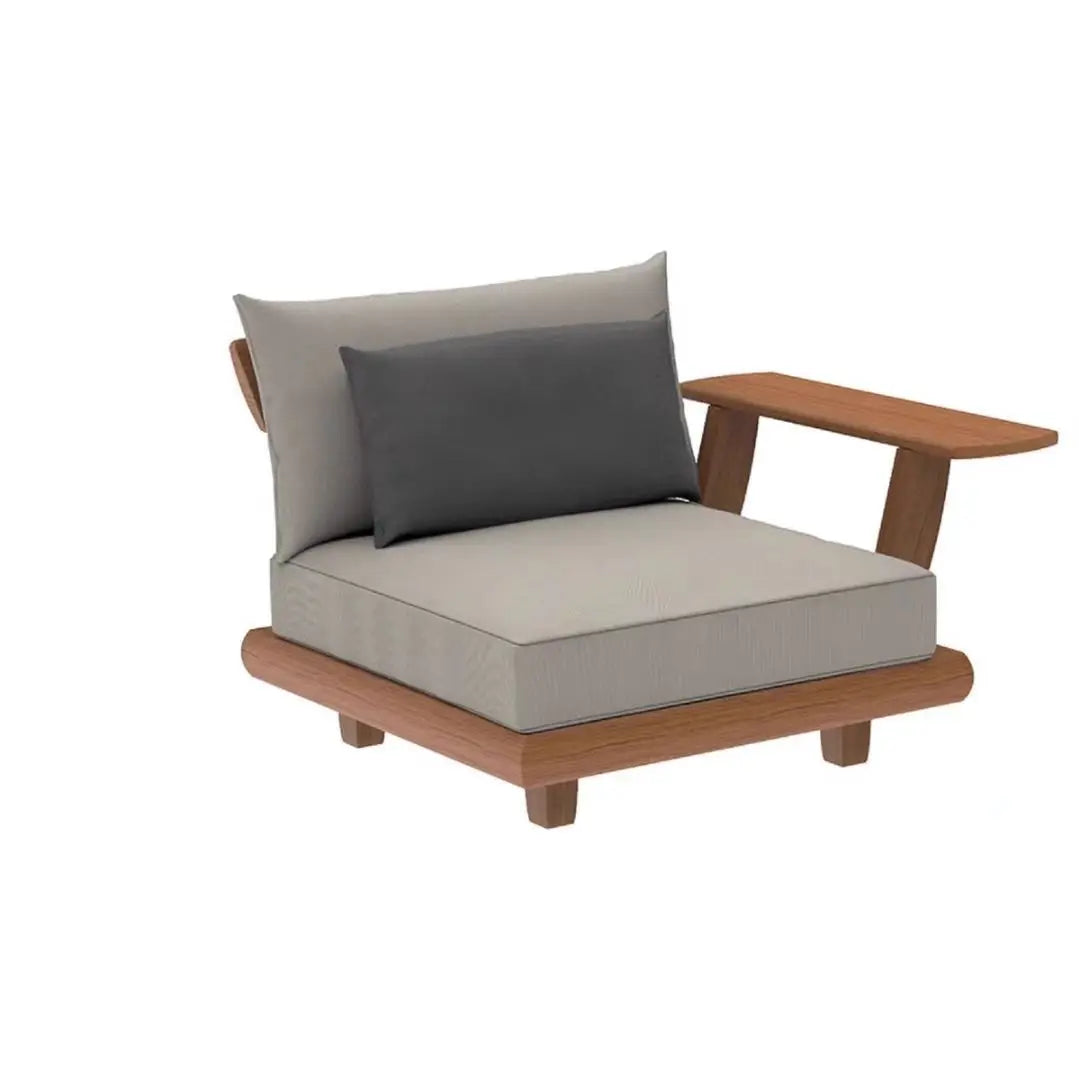 Wood Waterproof Outdoor L Shaped Modular Sofa