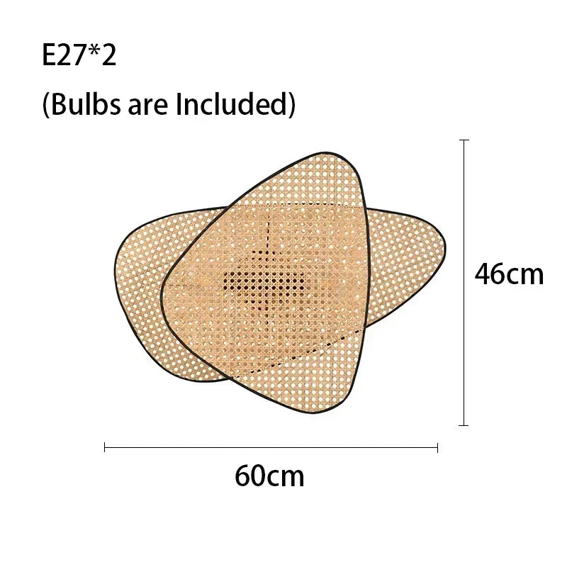 Flower Rattan LED Floor Stand Light Lamp