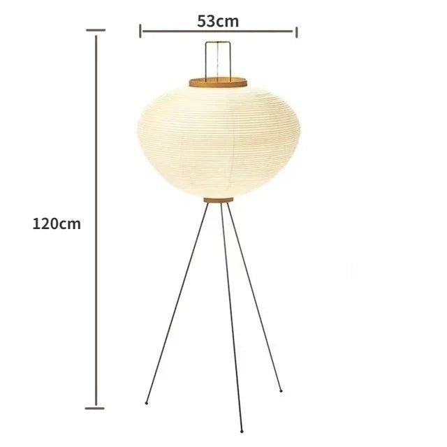 Japanese Paper Standing Light Button Switch Lamp