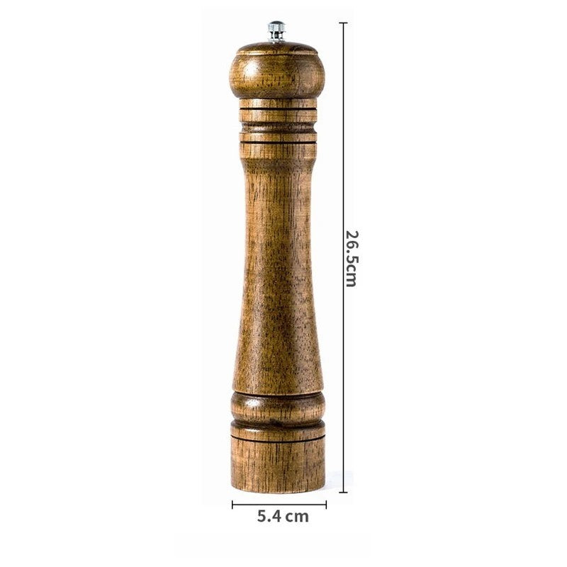 Wooden Salt, Pepper and Spice Grinder Ceramic Grinder