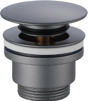 Matte Gray Click-Clack Valve Modern Bathroom, view 2