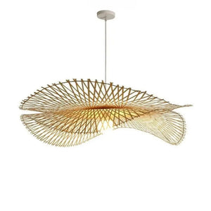 Bamboo Woven Wicker Chandeliers Pendant Lights - Dia 35CM / D - Pendant Lamp