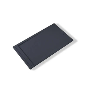 Saona Anthracite Shower Tray with Hidden Drain Slate Texture - Platos de ducha