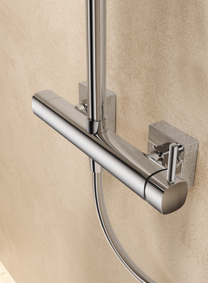 Toscana Brushed Nickel Single Lever Shower Set, view 3