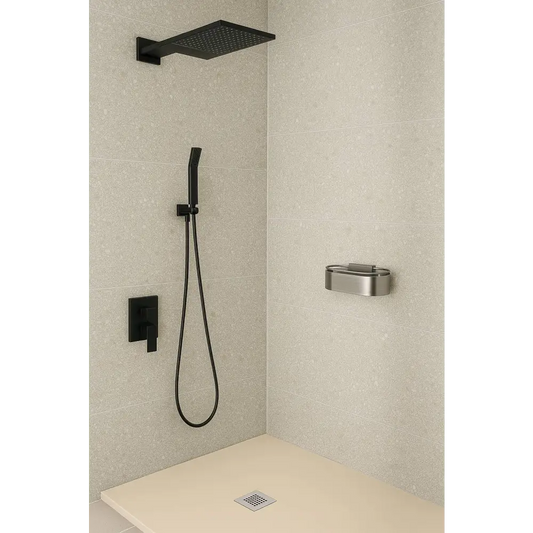 Bela Premium Cream Shower Tray Slate Texture - 70x70 cm - Platos de ducha