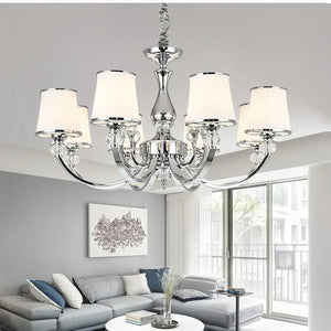 Chrome Modern Chandelier Lights Lamp - 6 Lights chandelier / Without bulbs - Chandelier