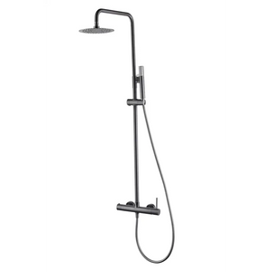 Monza Black Gun Metal Single Handle Shower Set, main product view