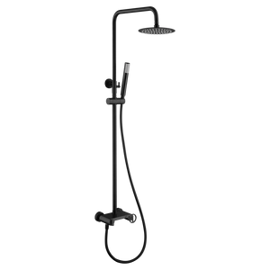 Matte Black Single Handle Shower Set Modern Design, main product view
