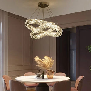Crystal Ring Large Chandelier Pendant Lamp - Chandelier