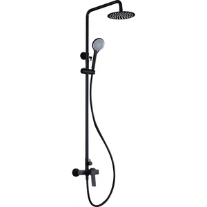 Matte Black Single Handle Shower Set Modern Design, main product view