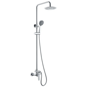 Chrome Single Lever Shower Set Modern Design, main product view