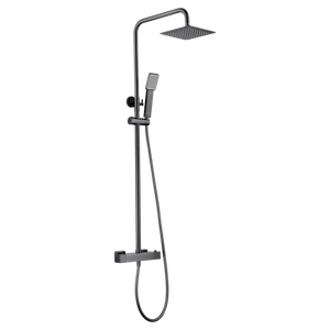 Art Black Gun Metal Thermostatic Shower Set, main product view