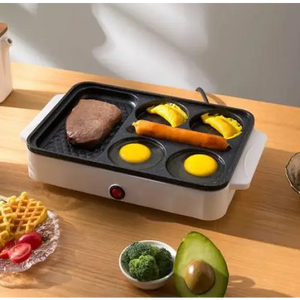 Non-Stick Electric Portable Pan Fast Heating - US / White - Pan Fast Heating