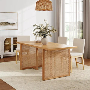 Elegant Kitchen and Dining Room Table - Beige - Dining Table