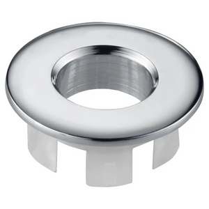 Chrome Sink Overflow Trim Ring Modern Bathroom, main product view