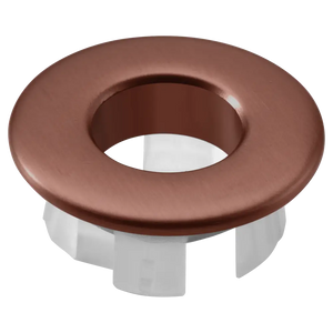 Brushed Rose Gold Sink Overflow Trim Ring, main product view
