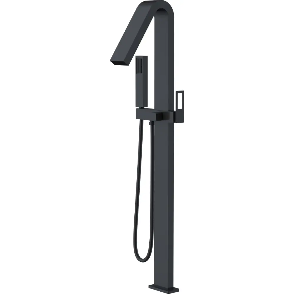 Faucet Bathtub Freestanding Sweden Matte Black | IMEX - Faucet