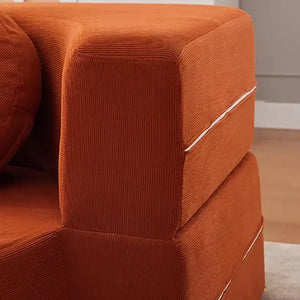 Foldable Bed Modular Retro Arm Compressed Sofa - Compressed Sofa