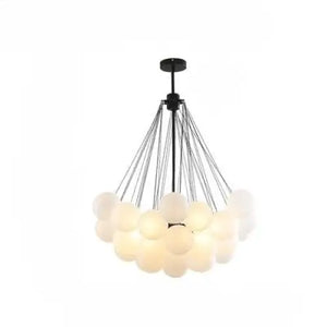 Frosted Glass Ball Pendant Light Modern Chandelier - view 9