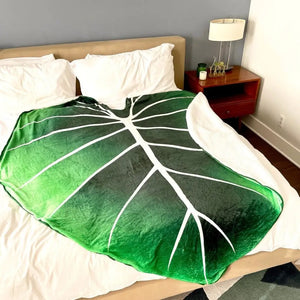 Gloriosum Leaf Bed Blanket - blanket
