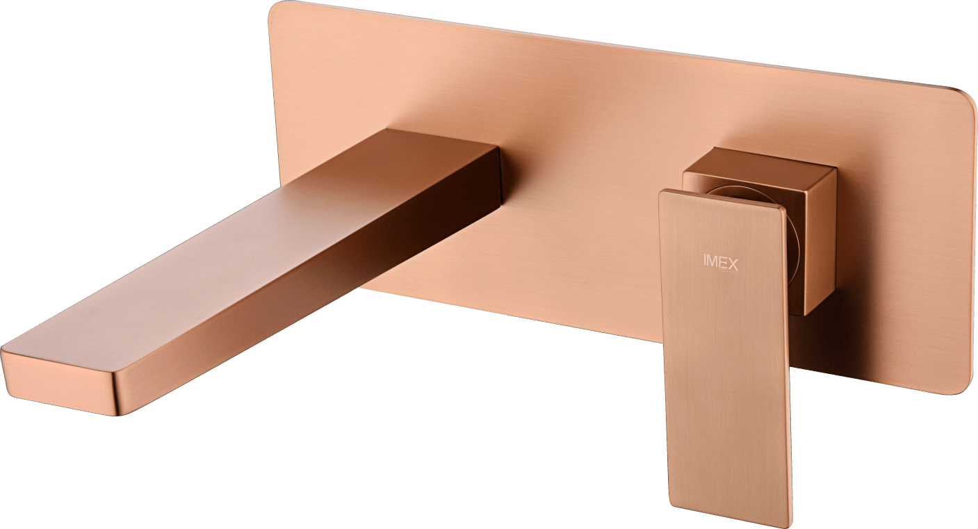 Single-Handle Concealed Basin Pisa Brushed Rose Gold | IMEX