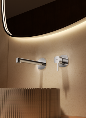 Toscana Brushed Nickel Concealed Single Lever Basin Mixer, view 4