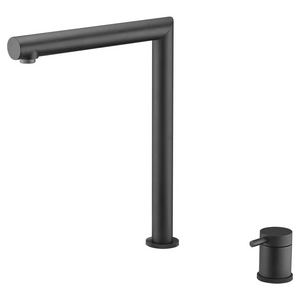 Matte Black Kitchen Faucet Modern Minimalist Design, main product view