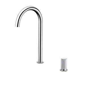 Chrome Kitchen Faucet Modern Minimalist Design, main product view