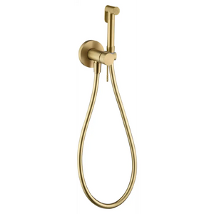 Brushed Gold Built-in Bidet Faucet Contemporary Design, main product view
