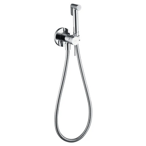 Chrome Built-in Bidet Faucet Modern Minimalist Design, main product view