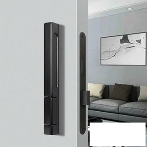 Invisible Sizzle Handle Single Side Door Lock - Black / 55mm