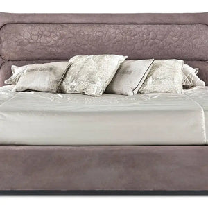 Italian Luxury Headboard PU Leather Soft Bed Frame - Purple / 200 x 200 cm - Bedroom