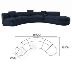 Modern Minimalist Italian Moon Sofa - 280cm Right - Sofa