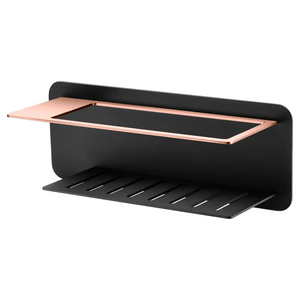 Black Rose Gold Soap Dispenser Modern Bathroom Accessory, main product view