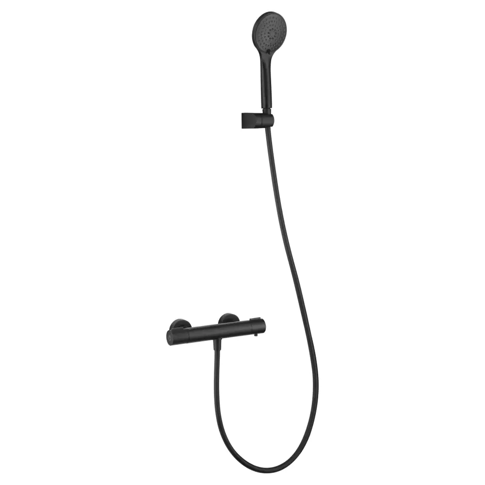 Kit Ducha Termostático Eco-Kent Negro Mate - Shower Set