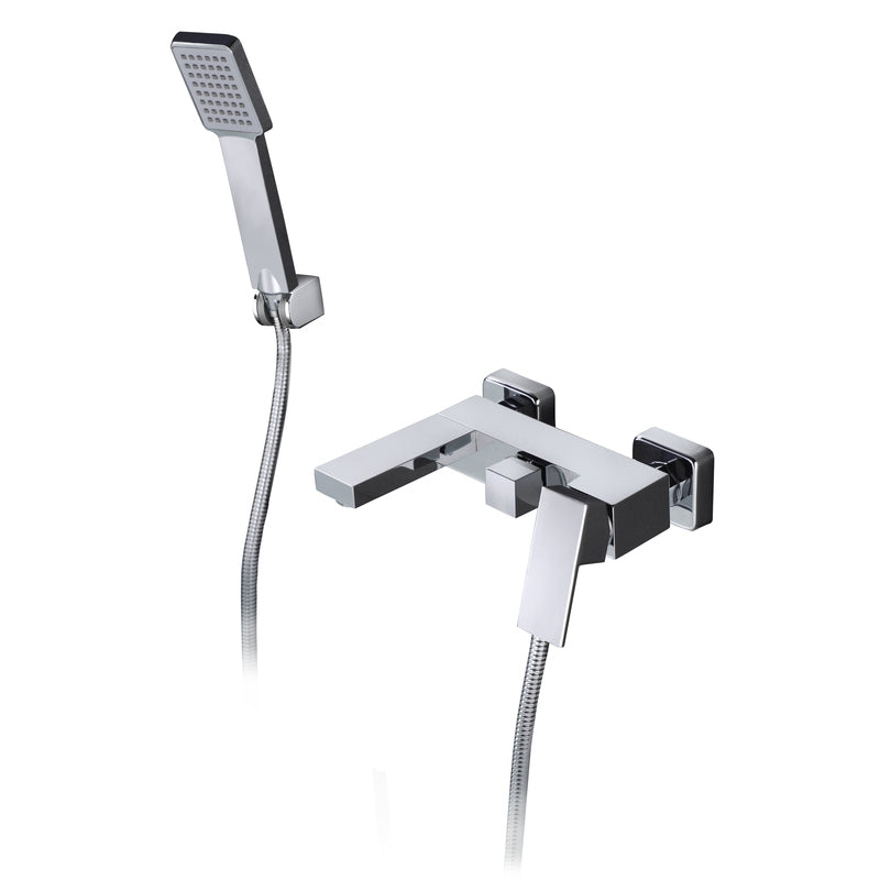 kit baño ducha Valencia, set ducha monomando IMEX, grifería baño moderna, ducha empotrada, kit de ducha de lujo